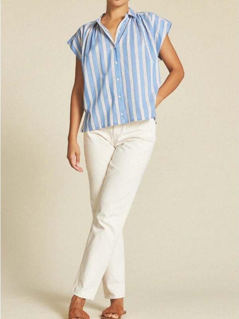 Trovata Della Button Front Shirt, retail $220